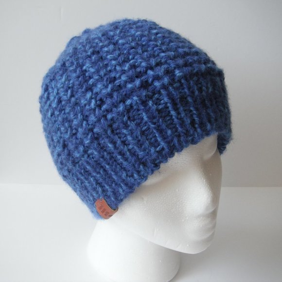 Hand Knitted Hat Toque Adult Size - S (M) Wool Unisex Color 018 Hand knit by me - Picture 3 of 9
